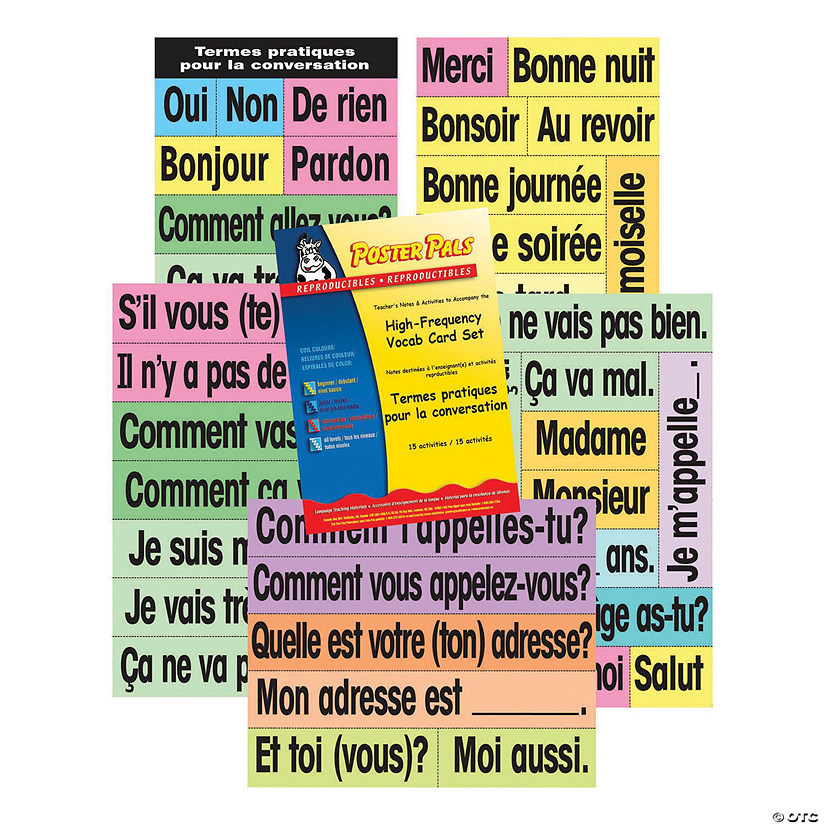 French High-Frequency Vocabulary Card Set Image