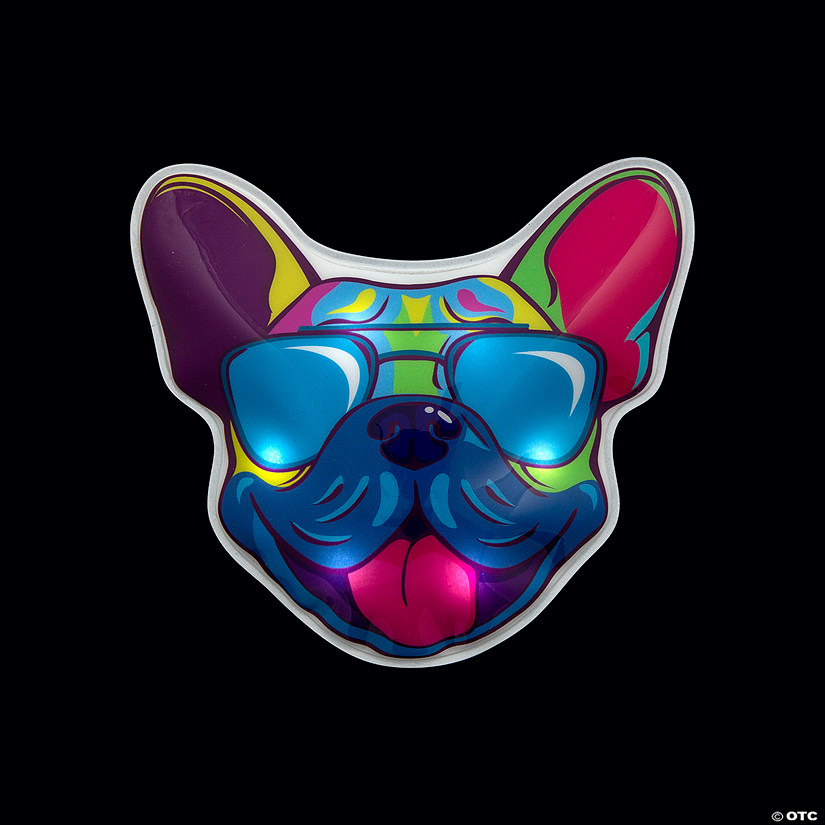 Frenchie Solar Shine Ups Night Light Image