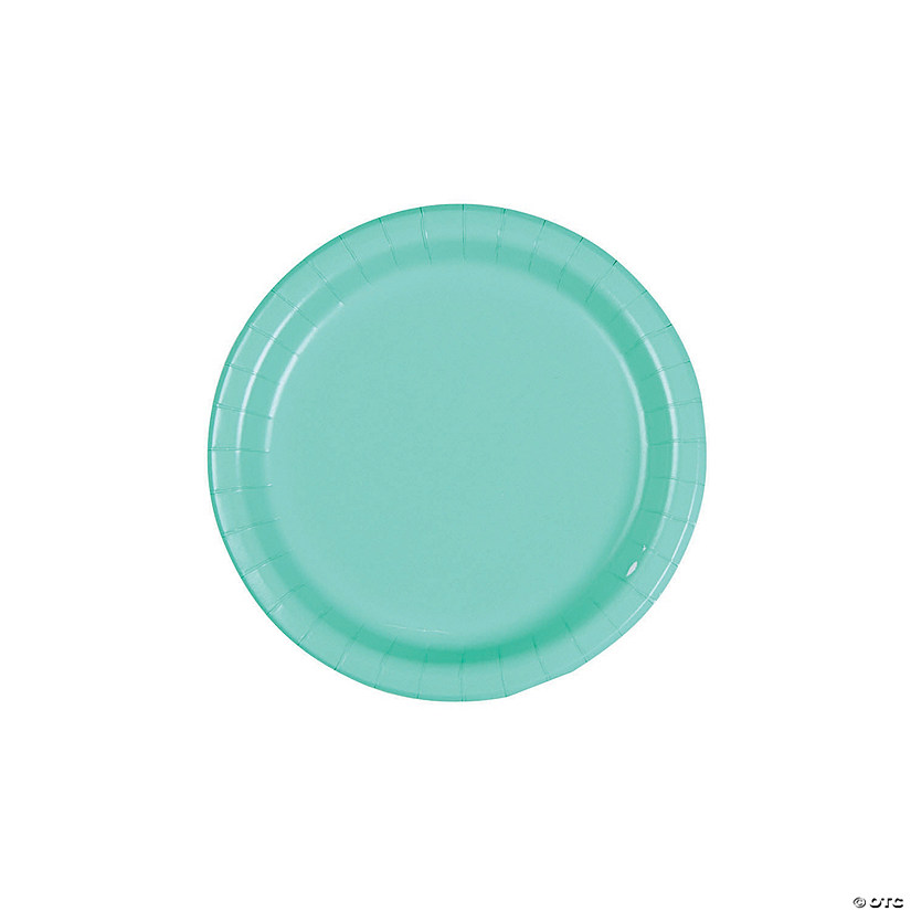 Fresh Mint Green Paper Dessert Plates 24 Ct. Oriental Trading