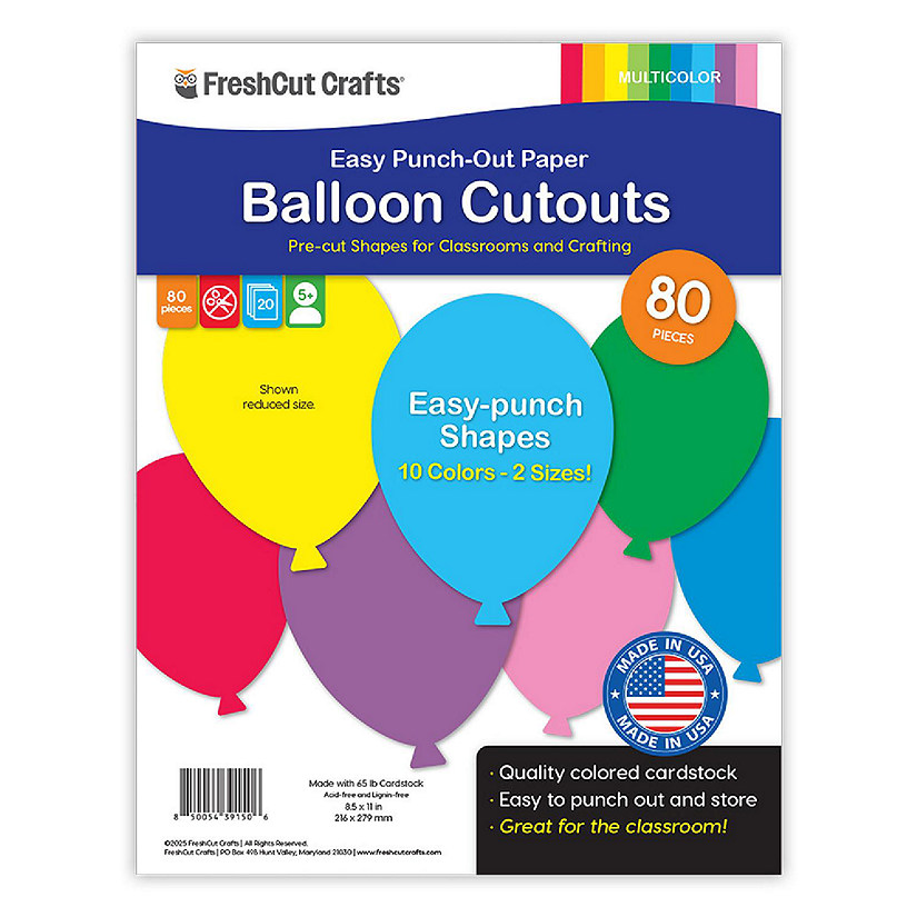 FreshCut Crafts Balloon Cutouts Image