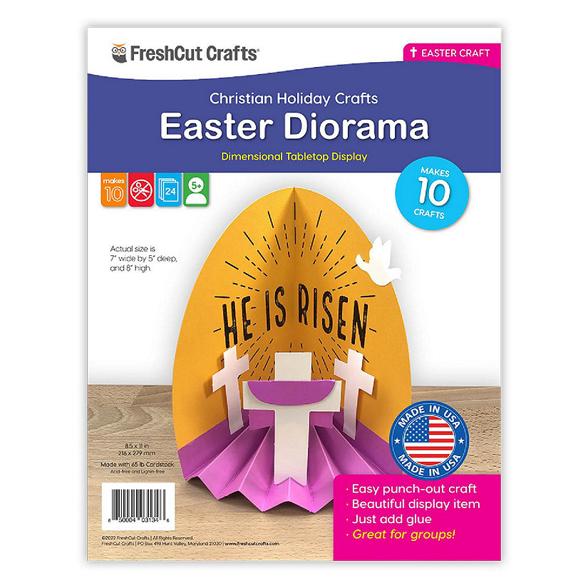 FreshCut Crafts Easter Diorama 3-D Display Craft Image