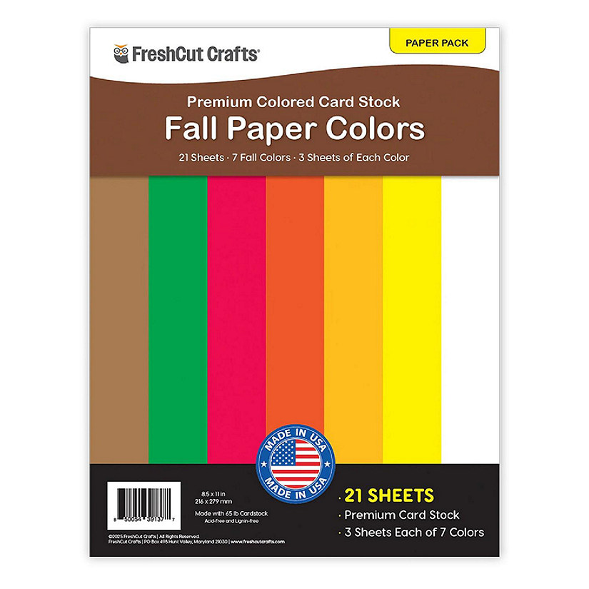 FreshCut Crafts Fall Cardstock Paper Image