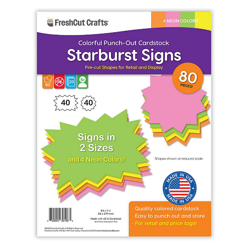 FreshCut Crafts Neon Starburst Signs Image