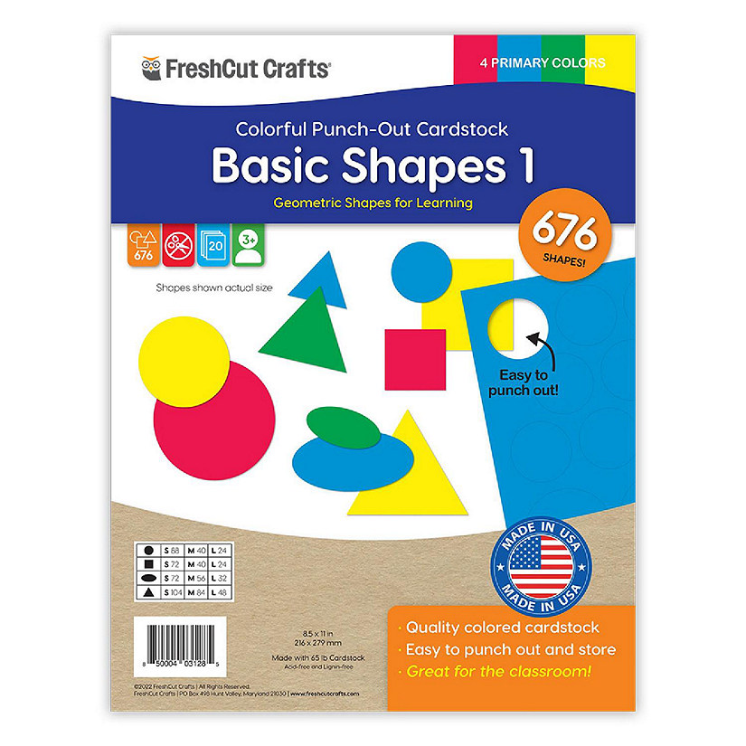 FreshCut Crafts Primary Basic Shape 1 Cutouts Image