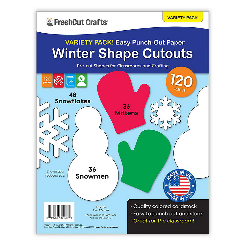 FreshCut Crafts Winter Shape Cutouts Image