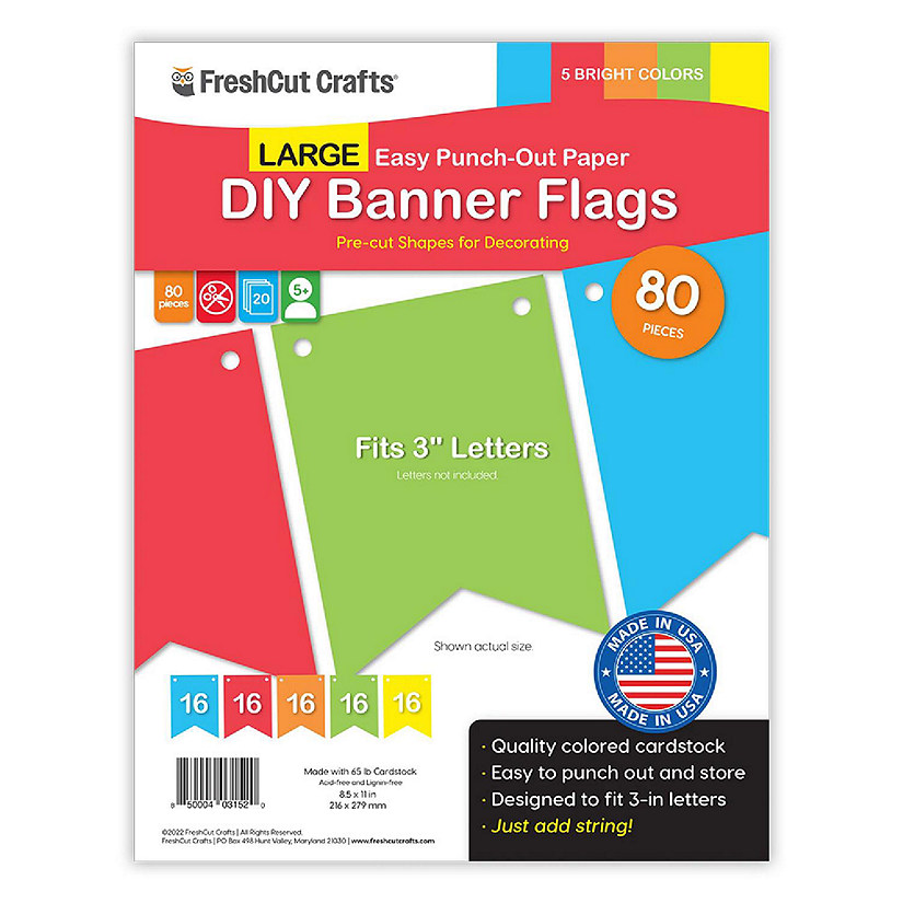 FreshCut Large Bright Banner Cutouts Image