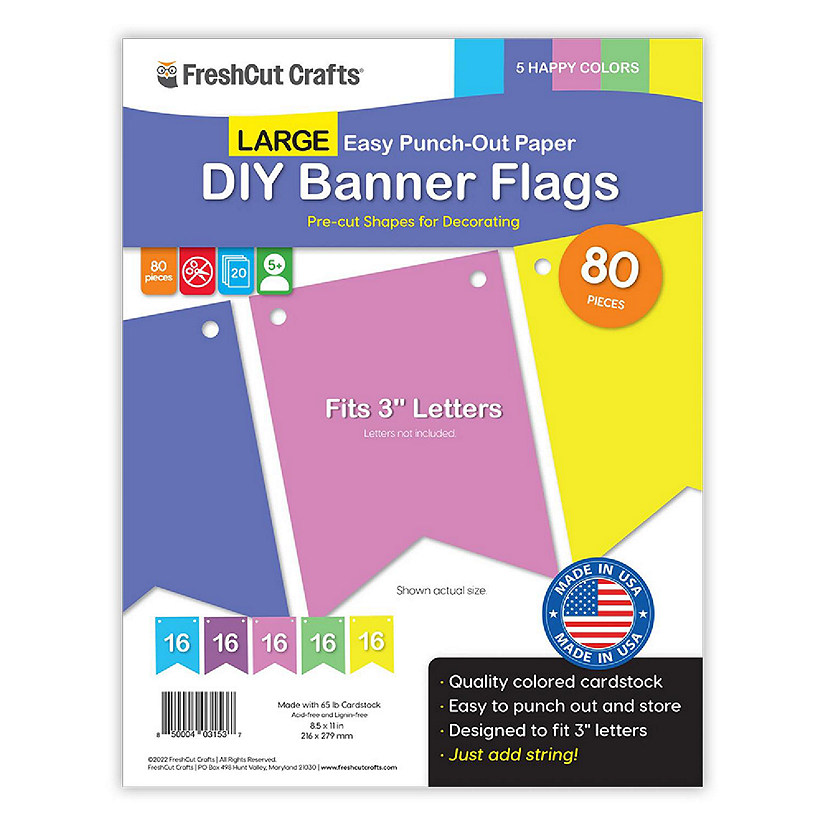 FreshCut Large Happy Banner Cutouts Image