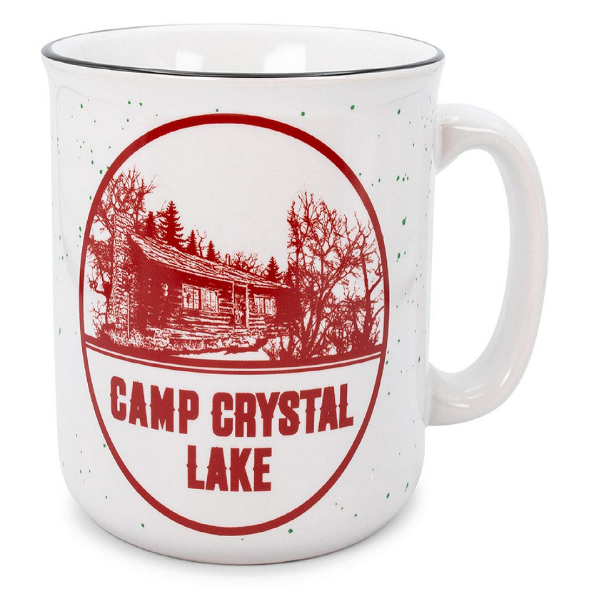 Friday the 13th Camp Crystal Lake Ceramic Camper Mug  Holds 20 Ounces Image