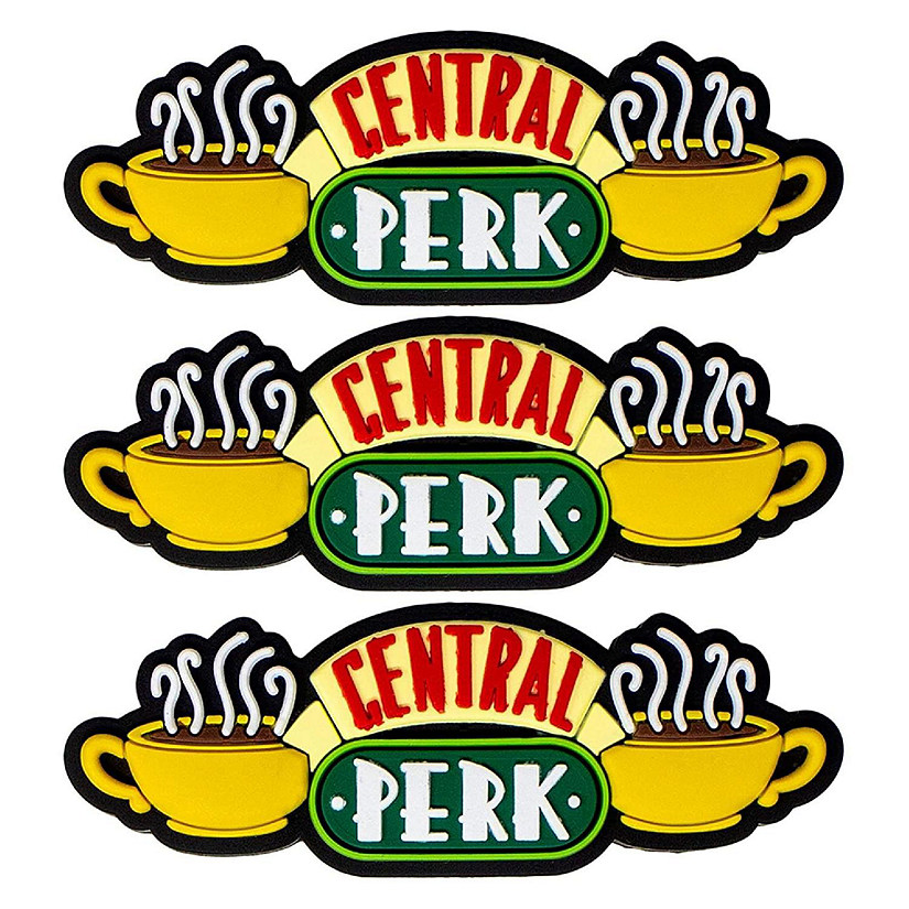 Friends Central Perk Logo 3D Foam Magnet  Lot of 3 Image