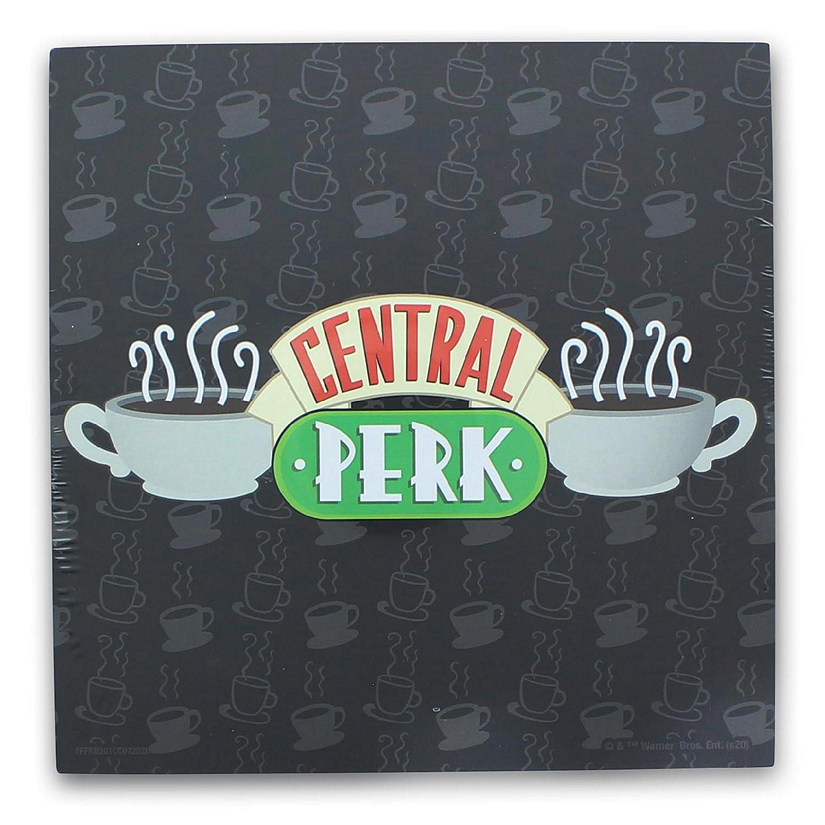 Friends Central Perk Logo 6 x 6 Inch Wood Box Wall Sign Image