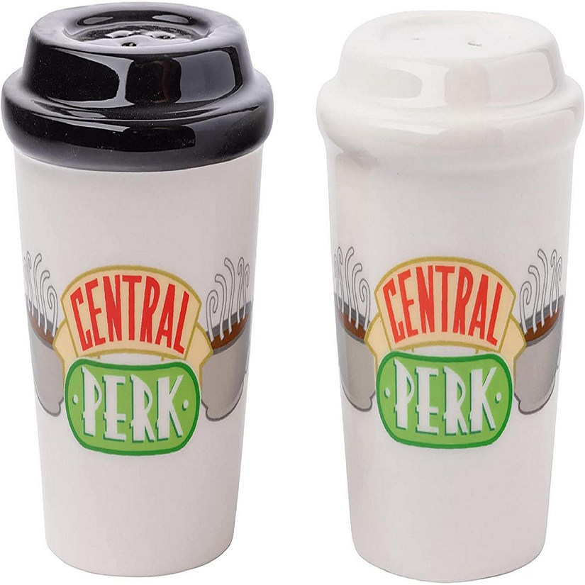 Friends Central Perk To-Go Cups Ceramic Salt and Pepper Shaker Set Image