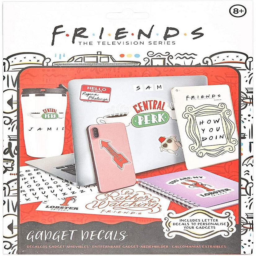 Friends Gadget Decal Stickers  4 Sheets Image
