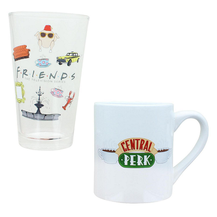 Friends Iconography Pint Glass and Ceramic Mug Set Image