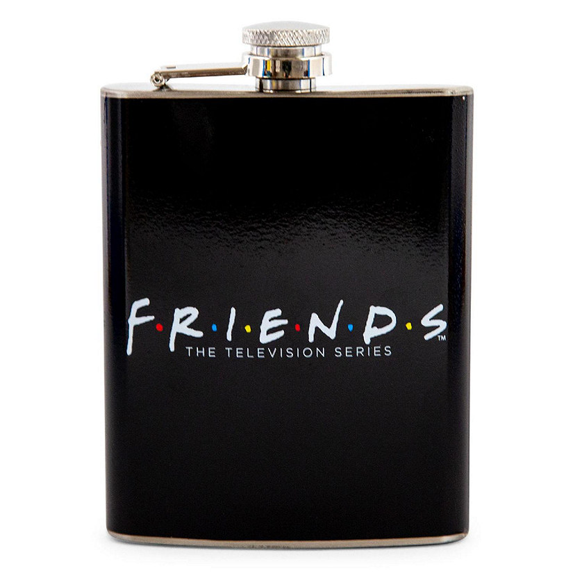 Friends Logo Stainless Steel Flask  Holds 7 Ounces Image