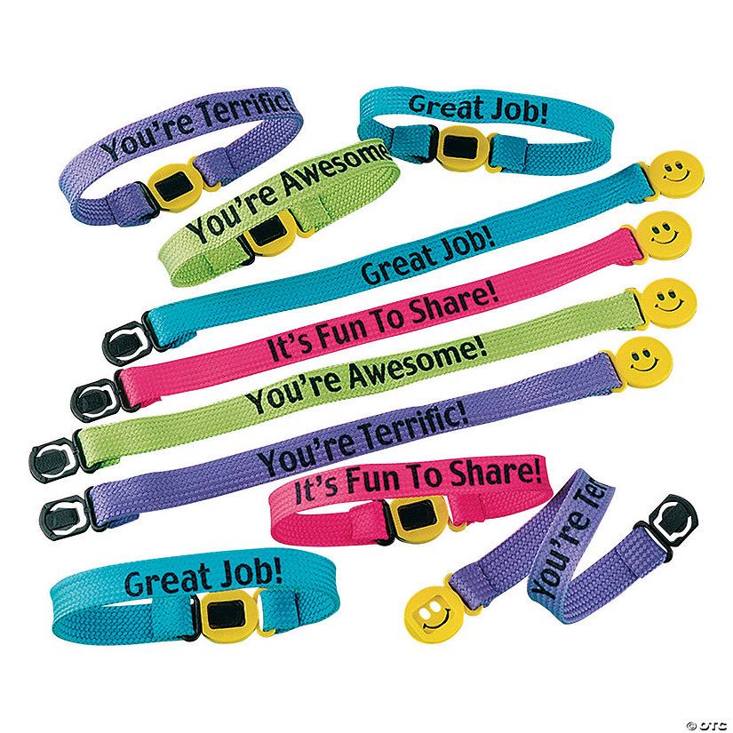 Friendship Club<sup>&#174;</sup> Encouragement Bracelets - 12 Pc. Image