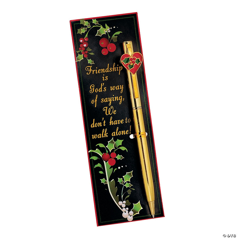 &#8220;Friendship&#8221; Religious Holiday Pen & Bookmark Sets - 12 Pc. Image