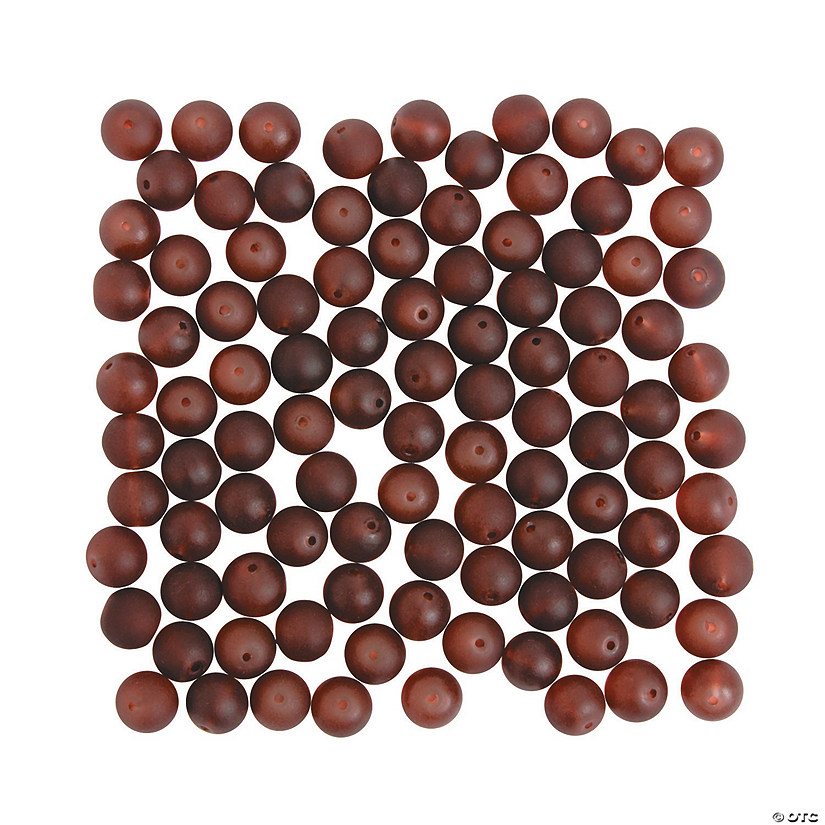 Frosted Brown Beads 10mm Discontinued