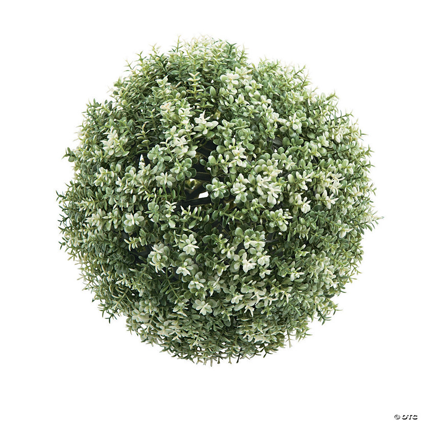 Frosted Greenery Décor Ball Oriental Trading