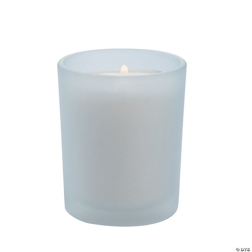 Frosted Wedding Votive Candle Holders - 36 Pc. Image