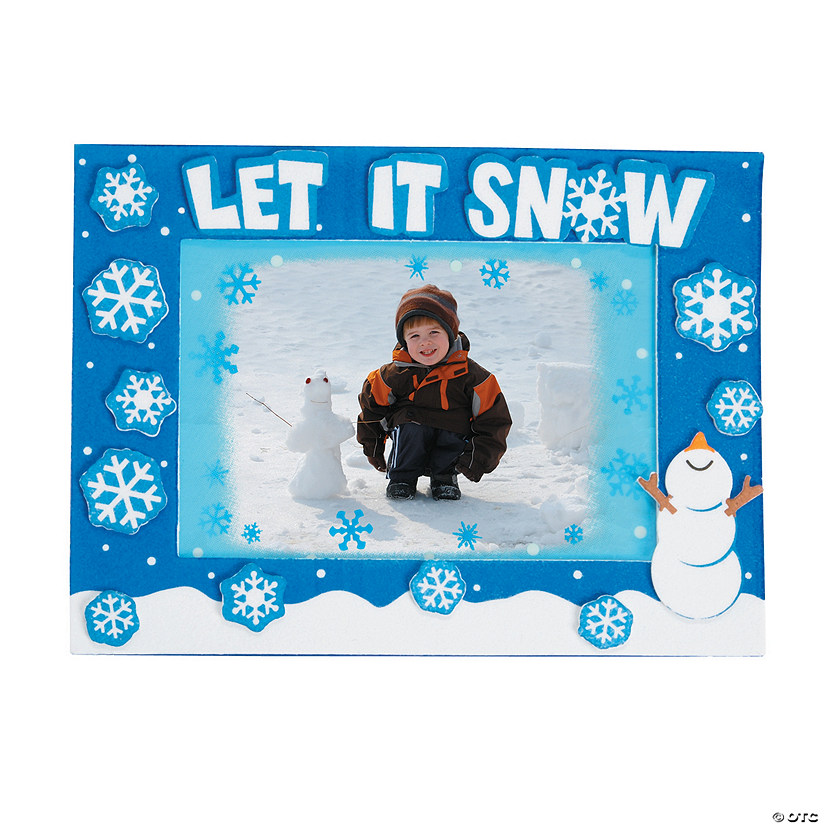Frosted Window Pane Picture Frame Magnet Craft Kit - Makes 12 Image