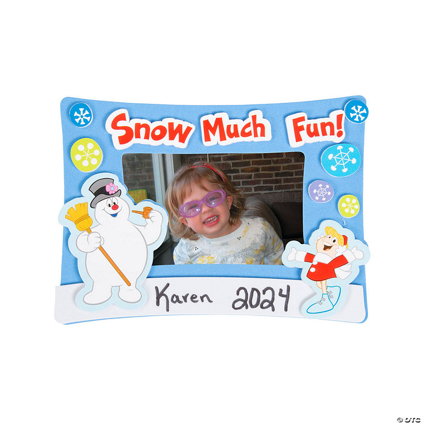 Frosty the Snowman&#8482; Picture Frame Magnet Craft Kit - Makes 12 Image