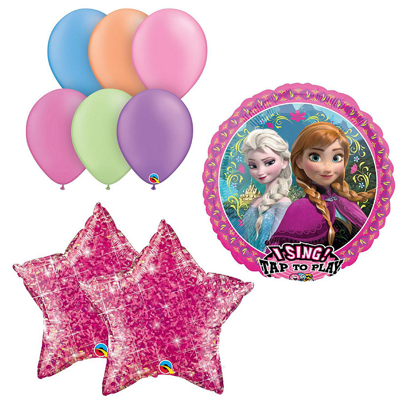 Frozen Birthday Party Singing Balloon Kit Bouquet Disney Image