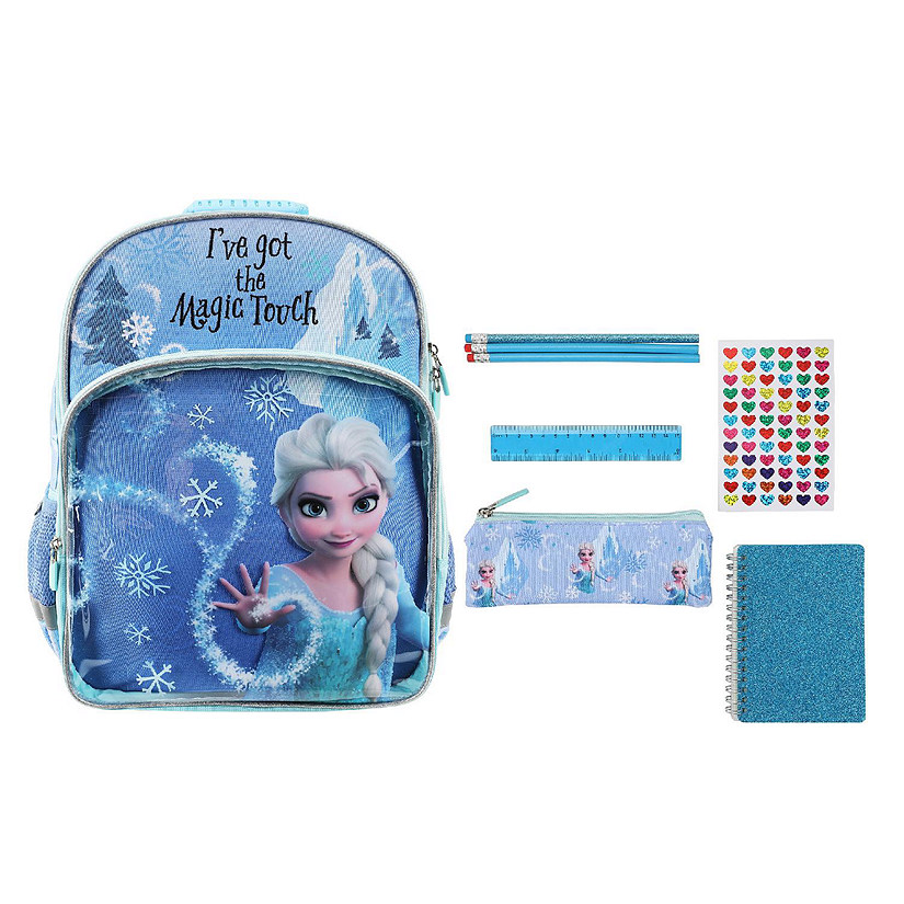 Frozen Elsa 5-Piece 16" Backpack &amp; Stationery Value Set Image