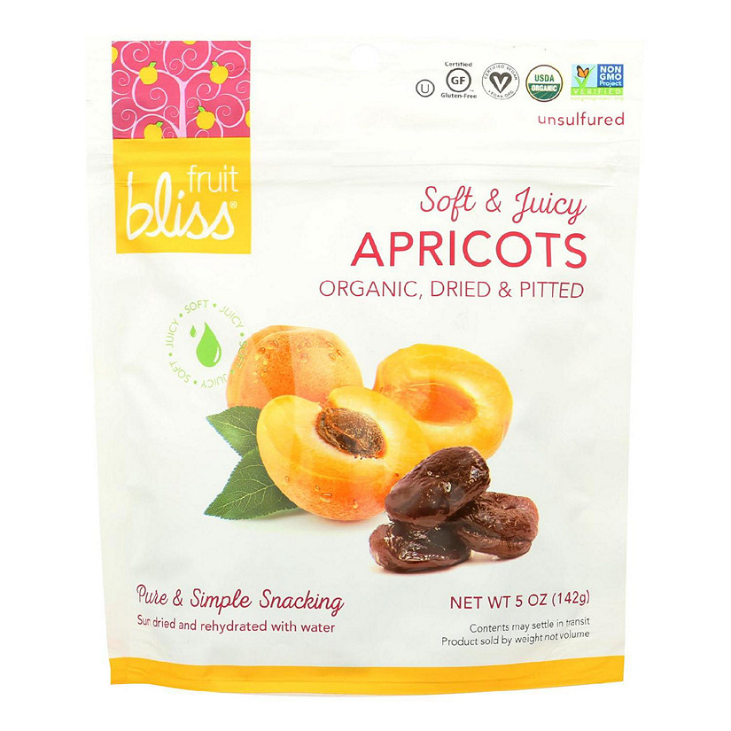 Fruit Bliss - Organic Turkish Apricot - Apricot - Case of 6 - 5 oz. Image