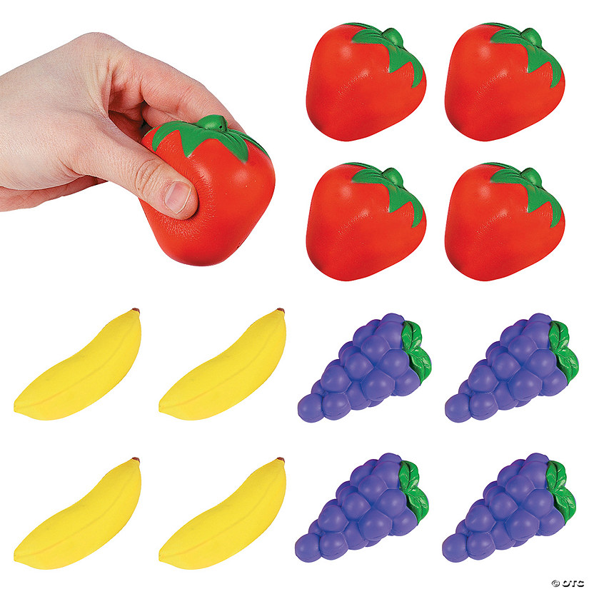 Fruit Stress Toys - 12 Pc. Image