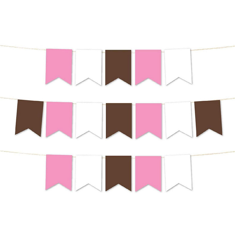 Fuchsia Gld Bachelorette Pennant - 4 x 5.5 Inch Image