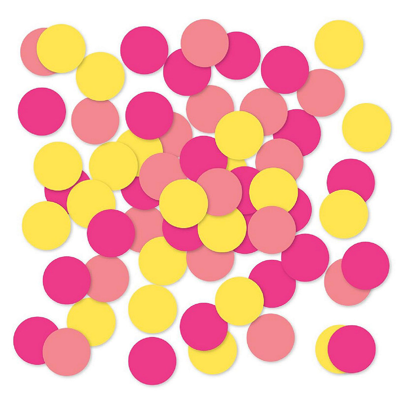 Fuchsia White Navy Confetti, 180-Pack Image