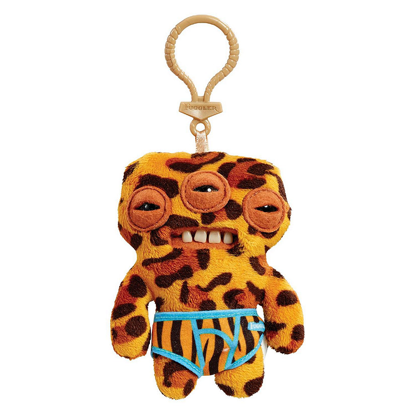 Fugglers 5-Inch Plush Clip-On  Annoyed Alien - Leopard Image