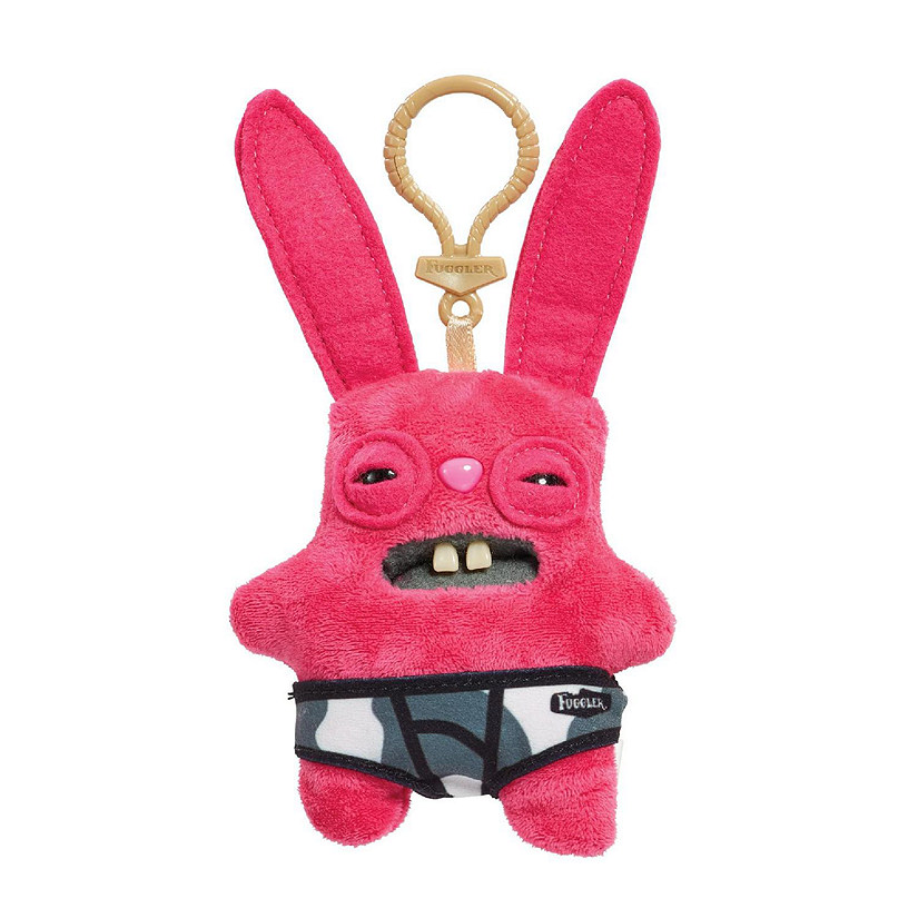 Fugglers 5-Inch Plush Clip-On  Rabid Rabbit - Pink Image