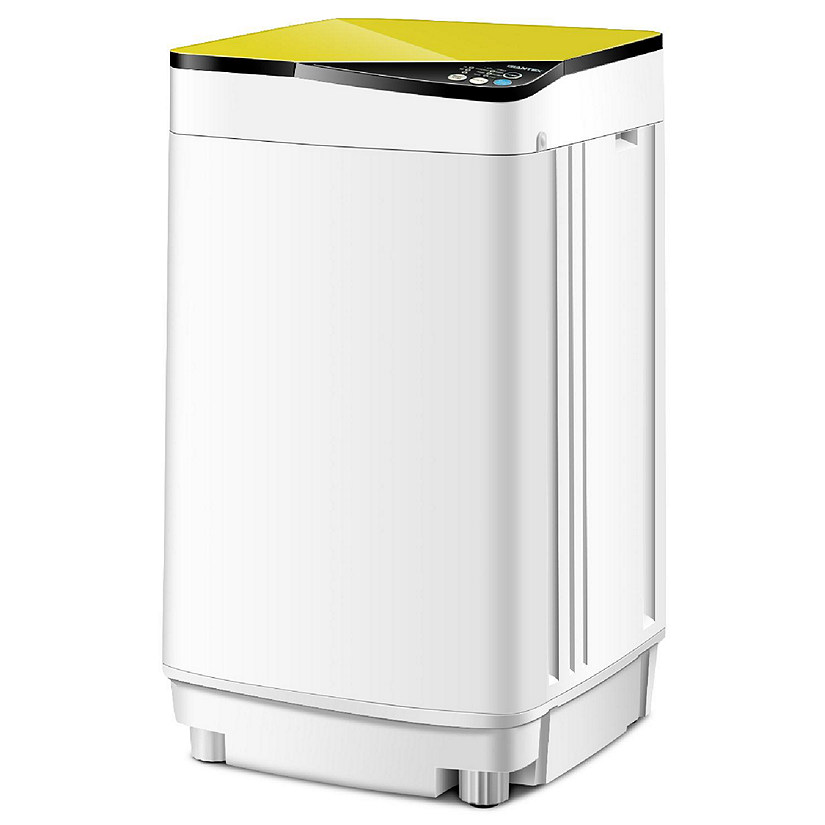 Full-Automatic Washing Machine 7.7 lbs Washer/Spinner Germicidal UV Light Yellow Image