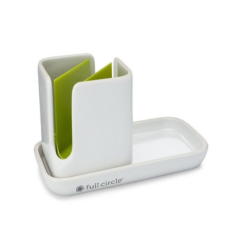 Full Circle Home - Ceramic Sink Caddy White - 1 Each-1 CT Image