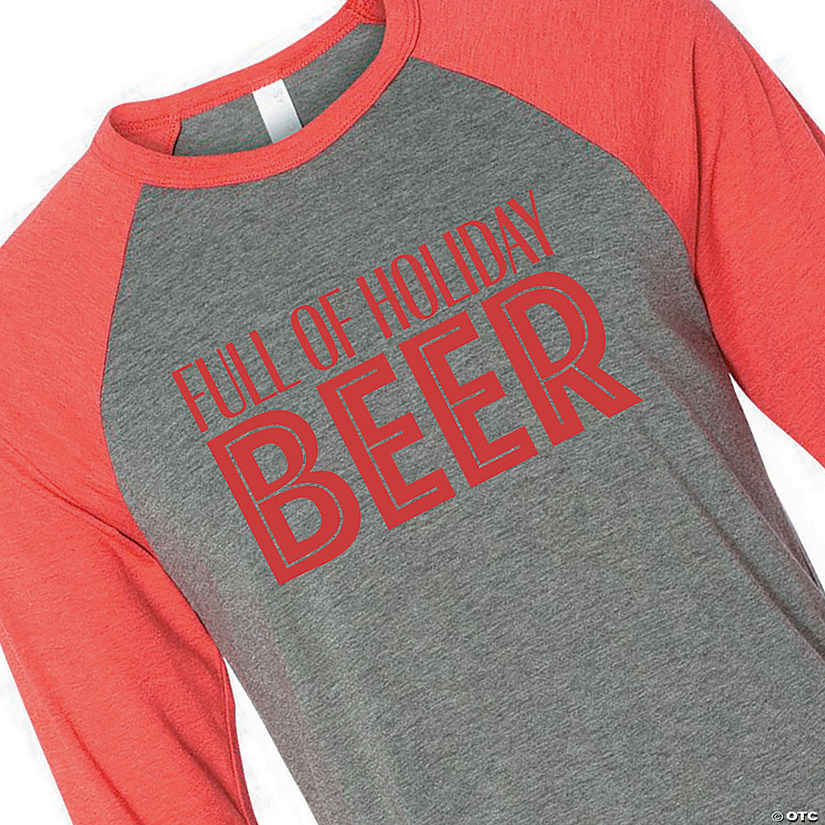 Full of Holiday Beer Adult&#8217;s T-Shirt Image