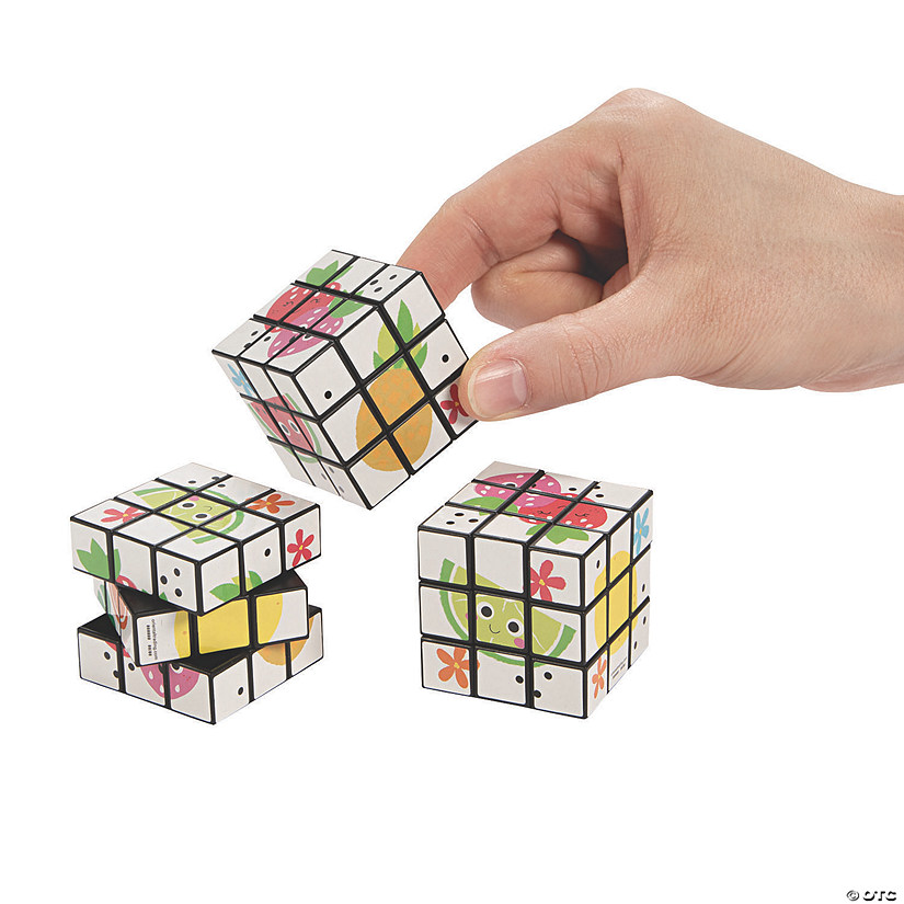Fun Fruit Mini Puzzle Cubes - 12 Pc. Image