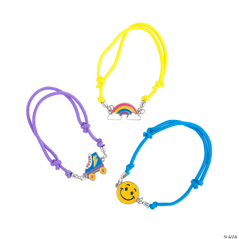 Fun Icon Friendship Bracelets - 12 Pc. Image