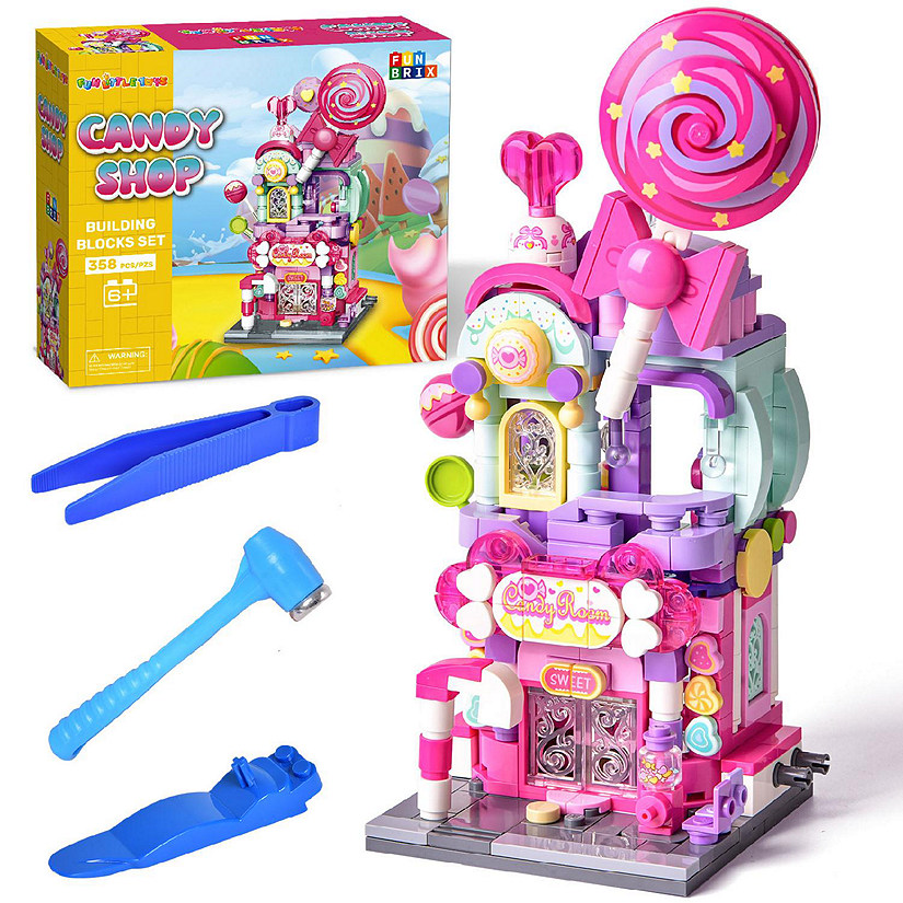Fun Little Toys - 358PCS Candy Shop Building Blocks Set Image