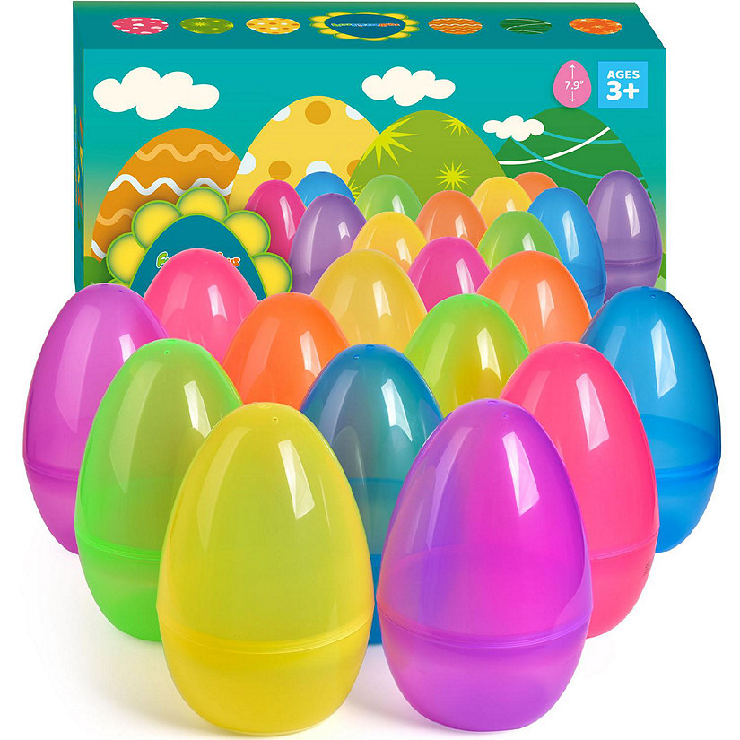 Fun Little Toys- Jumbo Fillable Easter Eggs 12 Pcs Image