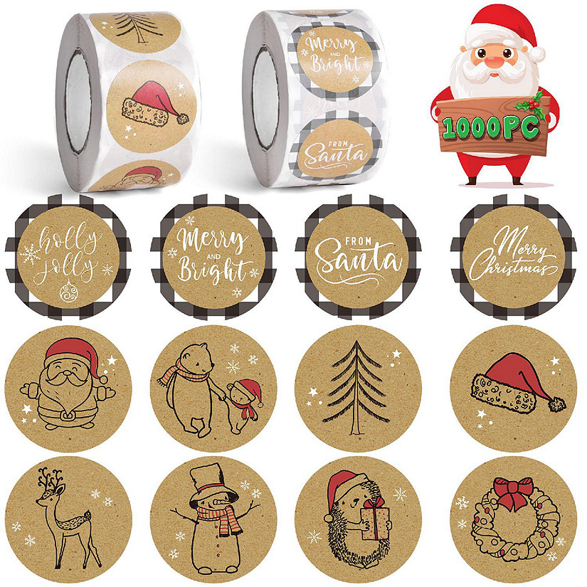 Fun Little Toys - Merry Christmas Stickers Rolls (2 Rolls) Image
