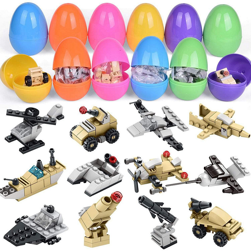 Fun Little Toys - Military Vehicles Building Blocks Easter Eggs Image