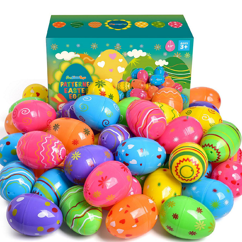 Fun Little Toys - Printed Fillable Easter Eggs 48 Pcs Image