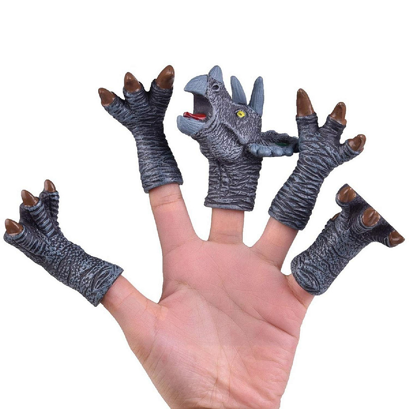 Fun Little Toys - Realistic Dino Finger Puppets Image