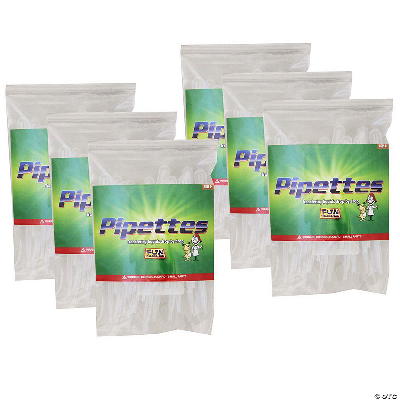 Fun Science Pipettes, 2 ml, 25 Per Pack, 6 Packs Image