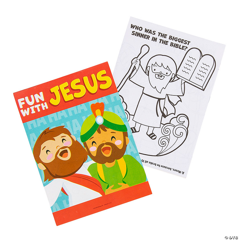 Fun with Jesus Joke Coloring Books - 12 Pc. Image