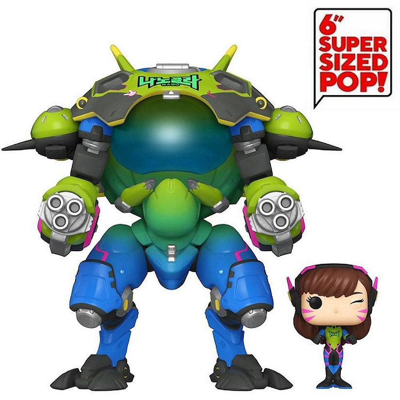 Funko Overwatch Nano Cola D.Va with Meka Super Sized 6" Pop Games Figure Image