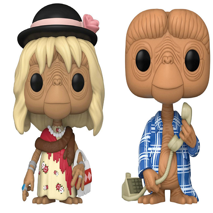 Funko Pop! 2 Pack E.T in Disguise and E.T in Robe - E.T The Extraterrestrial 1253, 1254 Image