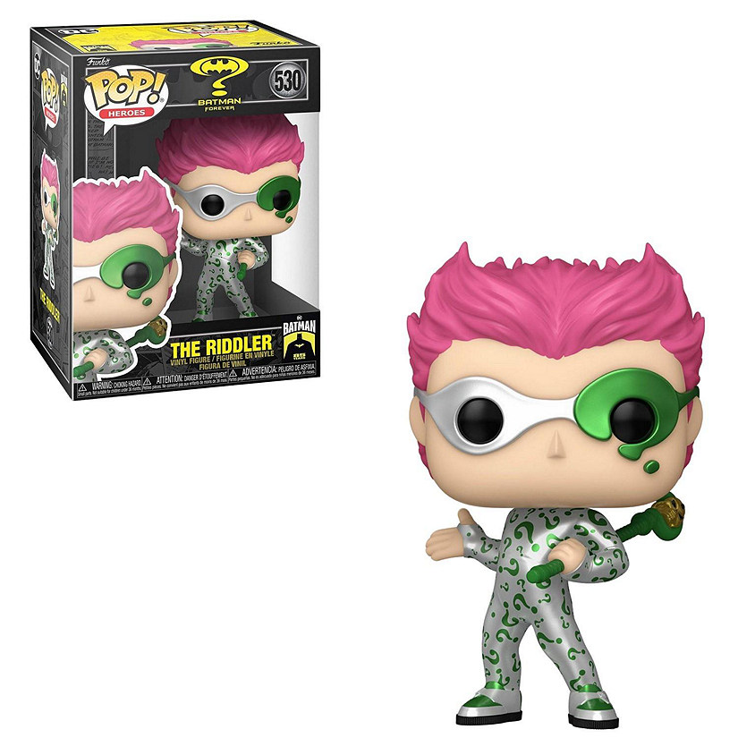 Funko Pop! Batman Forever - The Riddler (Metallic) #530 Image