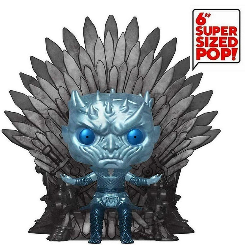Funko Pop Game of Thrones Night King Metallic on Iron Throne 6" GOT Figure Image
